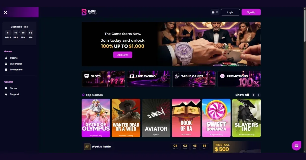 blockspins casino